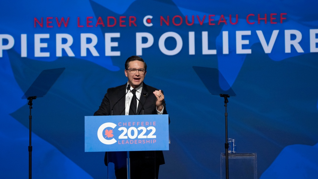 Pierre Poilievre wins Conservative leadership on first ballot