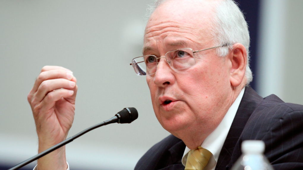 Baylor University President Ken Starr testifies at the House Committee on Education and Workforce on college athletes forming unions on May 8, 2014, in Washington. (AP Photo/Lauren Victoria Burke, File)