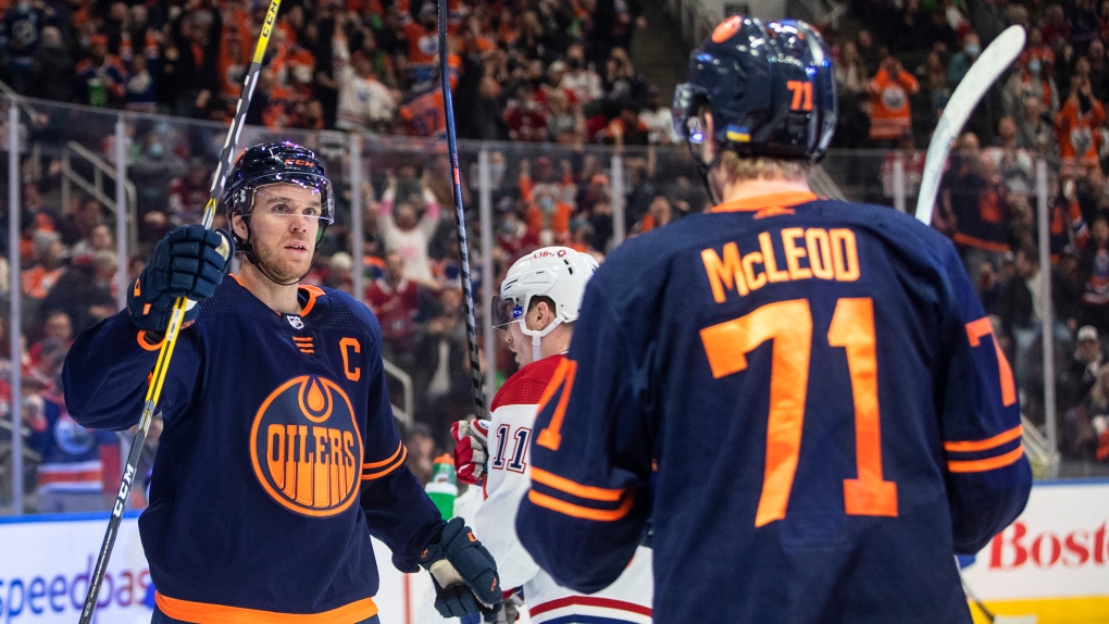 Ryan McLeod #71 - Autographed 2022-23 Edmonton Oilers Pre-game