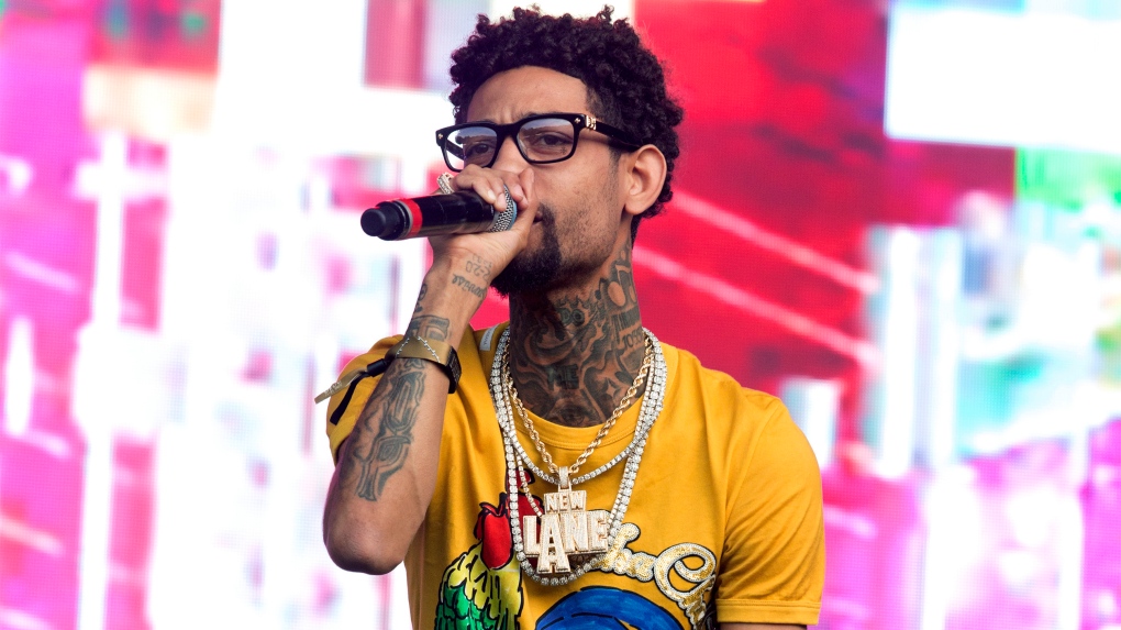 Philadelphia rapper PnB Rock performs at the 2018 Firefly Music Festival in Dover, Del., on June 16, 2018. (Photo by Owen Sweeney/Invision/AP, File)