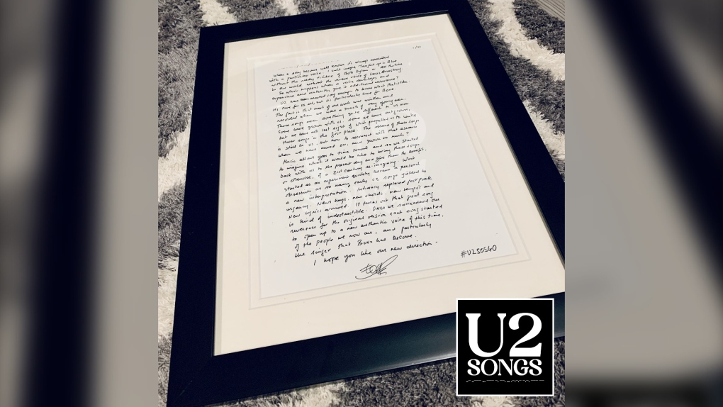 Nova Scotia U2 superfan learns of band’s new album in special letter from The Edge