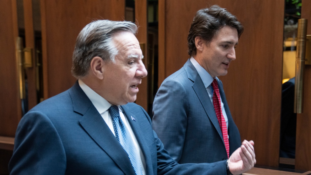 Francois Legault accuses Justin Trudeau of attacking Quebec’s democracy and people