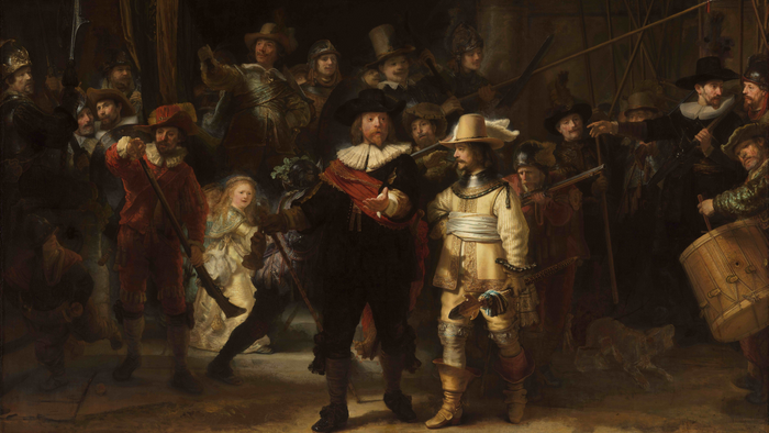 The Night Watch, Rembrandt van Rijn, 1642 (Rijskmuseum Amsterdam)