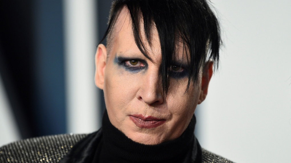 Marilyn Manson arrives at the Vanity Fair Oscar Party on Feb. 9, 2020, in Beverly Hills, Calif. (Photo by Evan Agostini/Invision/AP, File) 