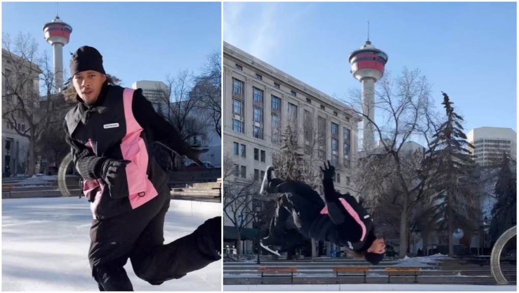 Elladj Baldé brings dazzling moves to Calgary in new video