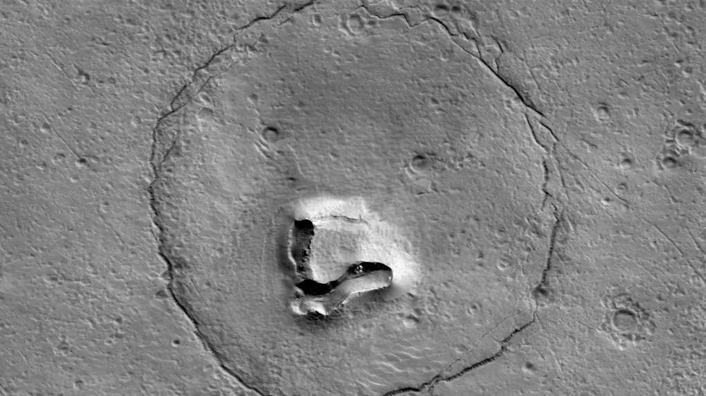 The 'bear face' on Mars' surface, explained | CTV News