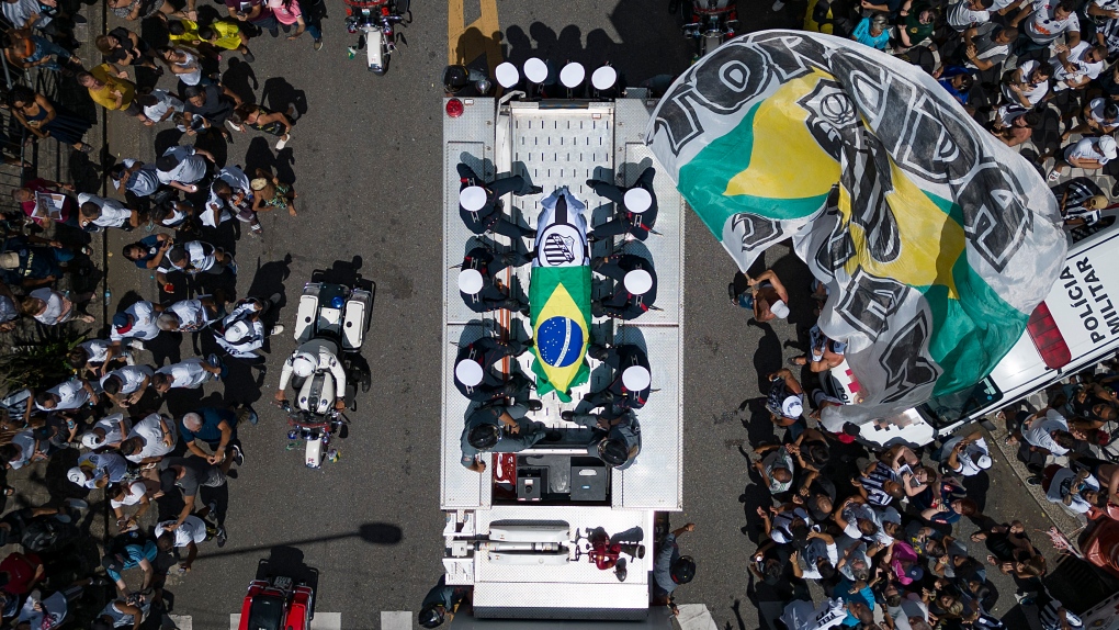 Pele funeral held Tuesday in Santos, Brazil | CTV News