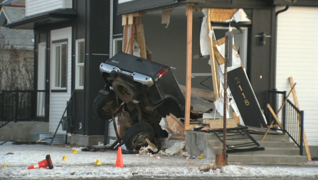 Calgary man charged in relation to truck crashing into Ogden home