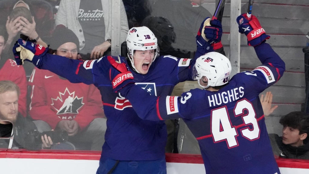 Lucius completes hat trick in overtime as U.S. beats Sweden for world junior bronze