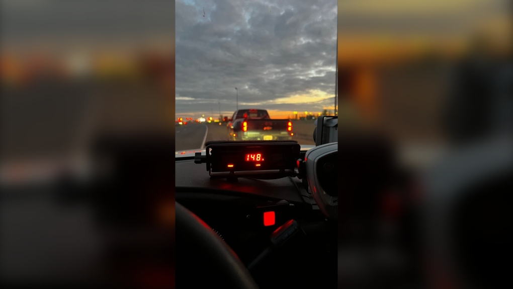 Regina driver ticketed more than $1,100 after being clocked at 148 km/h on Lewvan Drive