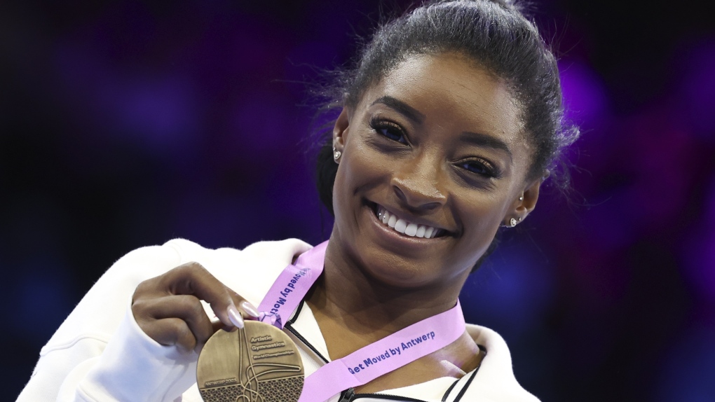 Simone Biles wraps up world comeback with 2 more golds | CTV News