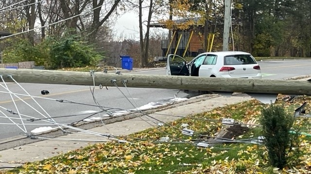 Crash causes power outages in west London Friday morning