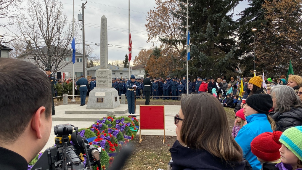 Edmontonians gather to remember and reflect on the 'cost of war'
