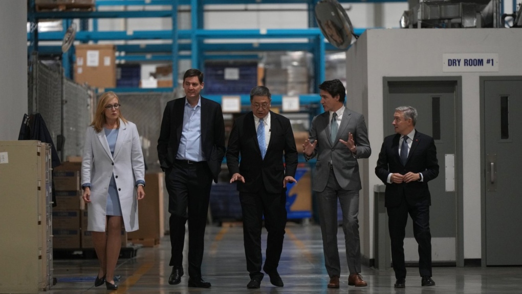 Trudeau et Eby annoncent l’usine de batteries E-One Moli en Colombie-Britannique