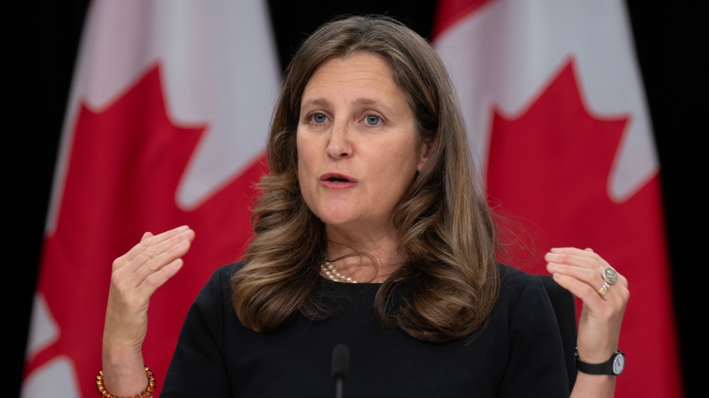 Freeland to present housing-focused fall economic update Tuesday