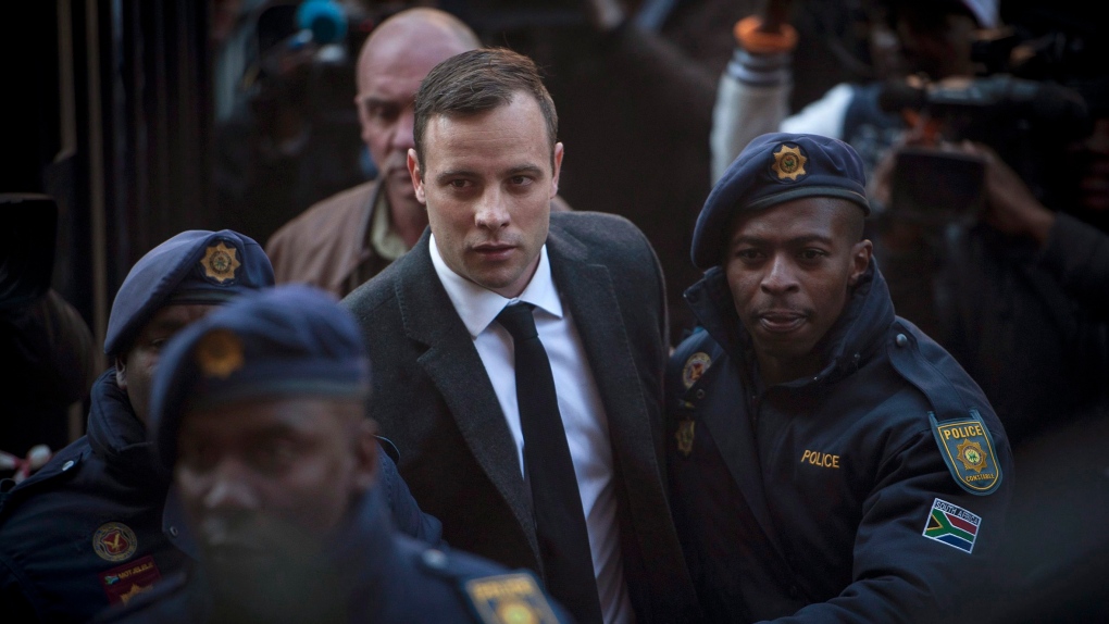 Oscar Pistorius is pictured in this 2016 file photo. (AP Photo/Shiraaz Mohamed, File)
