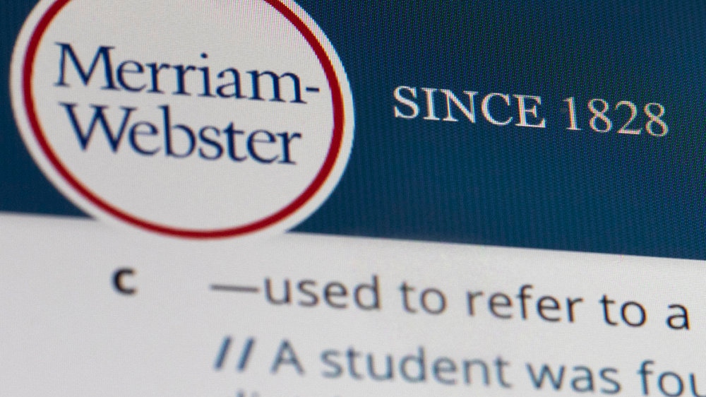 Merriam-Webster.com is displayed on a computer screen on Friday, Dec. 6, 2019, in New York. AP Photo/Jenny Kane, File)