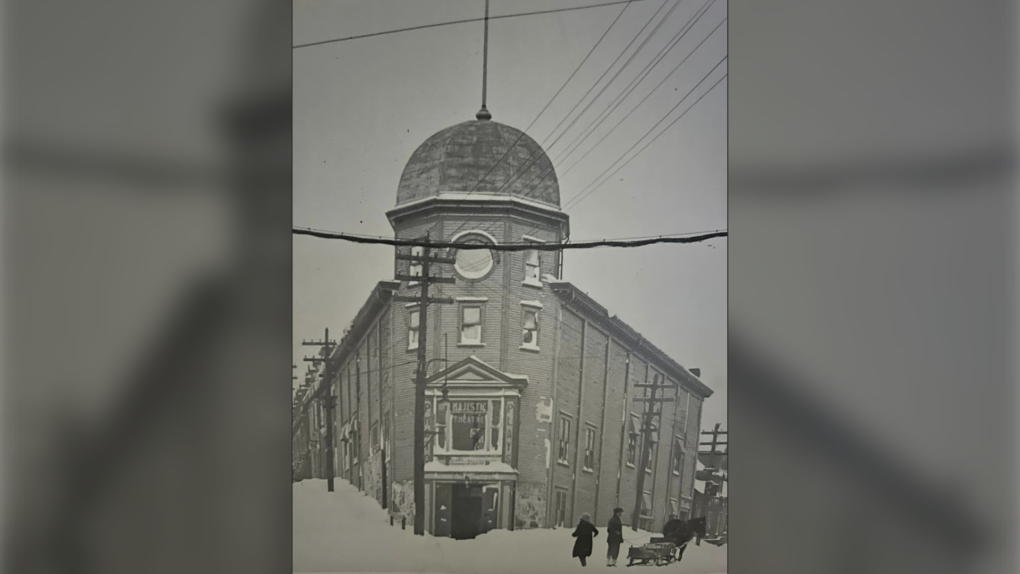 The Majestic Theatre was built in 1919 as the first talking movie theatre in St. John’s. It has a distinctive flatiron construction style and was built by boat builders. Hallett credits that type of construction for the building's long life. (Credit Terra Bruce Productions)