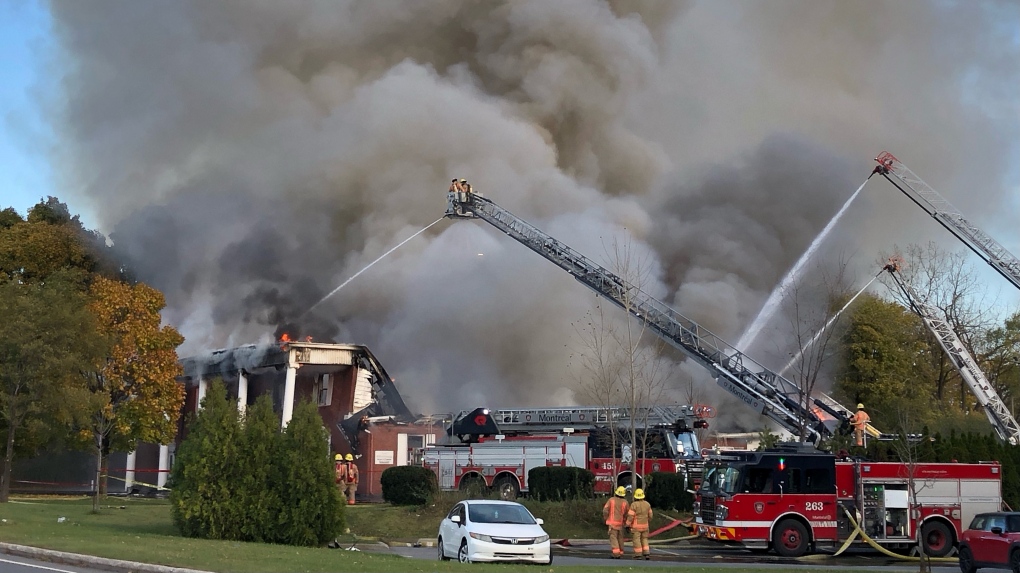 Devastating fire destroys Pointe-Claire funeral home