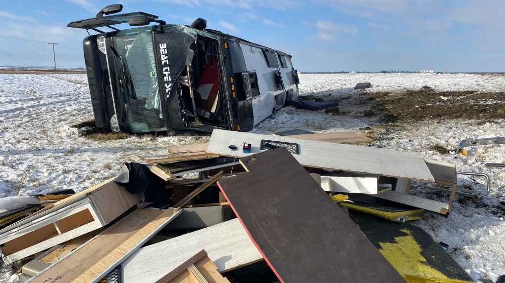 Members of Shania Twain's stage crew injured in Saskatchewan bus crash