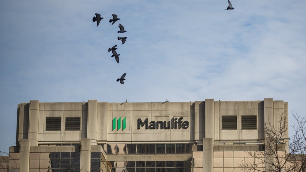 Manulife Financial Corp. has signed a reinsurance deal with Global Atlantic that it says will free up $1.2 billion in capital that it plans to use to buy back shares Signage is seen on Manulife Financial Corp.'s office tower in Toronto on February 11, 2020. THE CANADIAN PRESS/Cole Burston