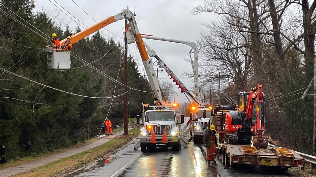 Power restoration work continues in the Maritimes after windstorm