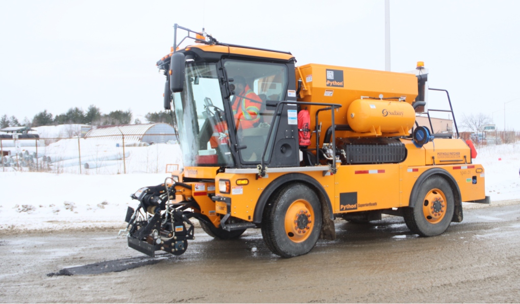 Pothole machine in Sudbury offers high-quality repairs, but low production