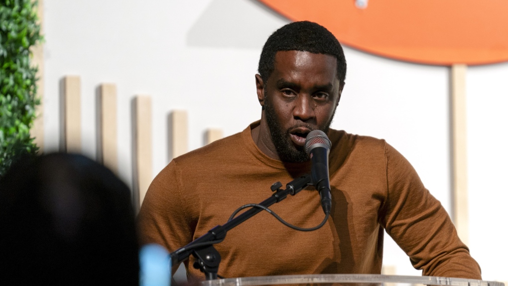 Sean 'Diddy' Combs speaks at the end of a panel about threats to democracy at the Congressional Black Caucus Foundation's annual legislative conference, Thursday, Sept. 21, 2023, in Washington. (AP Photo/Stephanie Scarbrough)