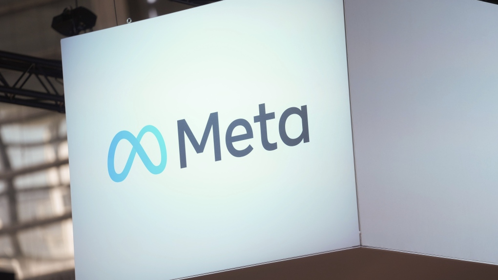 The Meta logo is seen at the Vivatech show in Paris, France, June 14, 2023. (AP Photo/Thibault Camus, File)