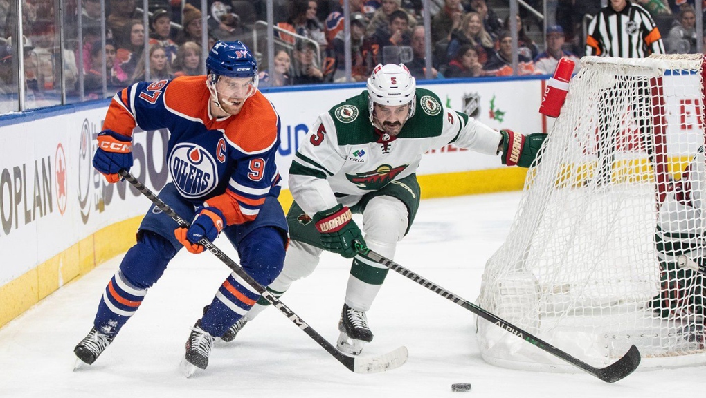 Bouchard's three-point performance keeps Oilers streaking with 4-3 victory over Wild