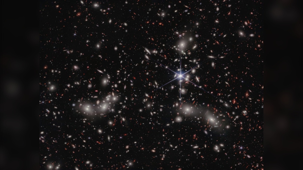 Megacluster of galaxies reveals its secrets in new Webb telescope image