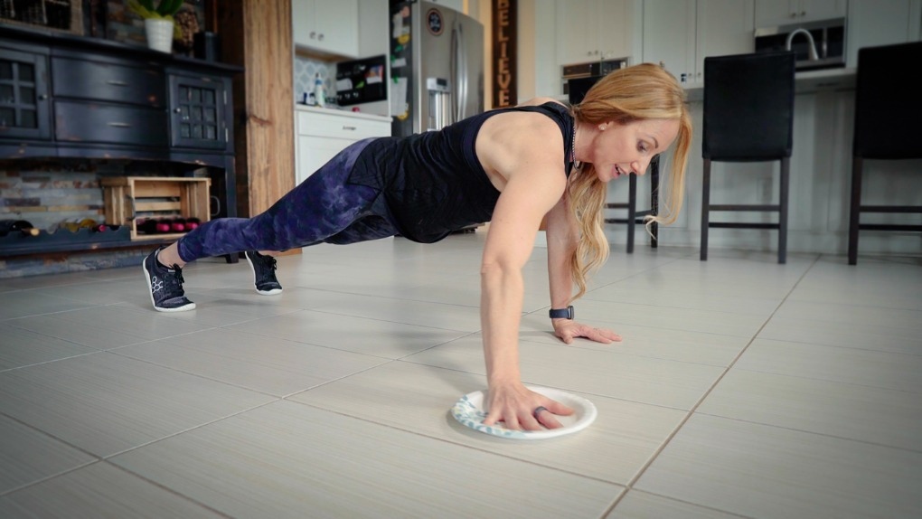 Workouts you can do at home with a paper plate