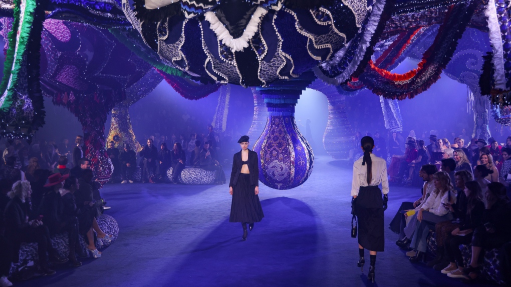 Fall-winter fashion from Dior on display in Paris
