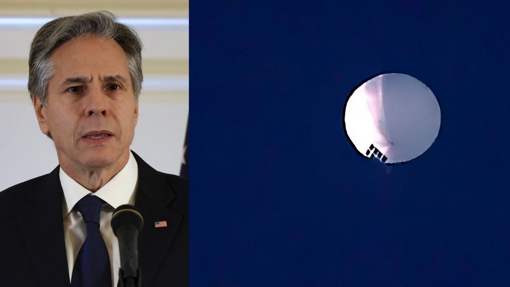 U.S. Secretary of State Anthony Blinken calls the Chinese spy balloon a 'violation of international law' and cancels his visit to Beijing.