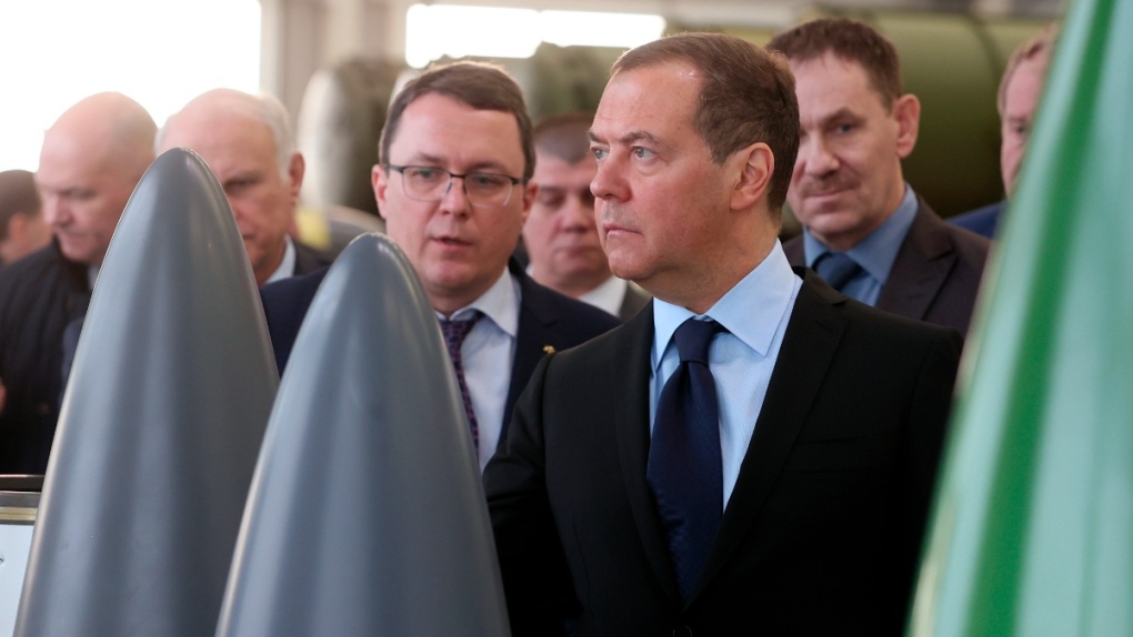 More U.S. weapons mean Ukraine 'will burn': Medvedev | CTV News