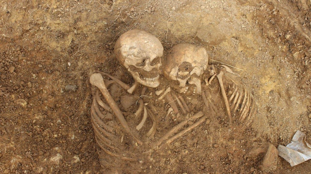 Skeletal remains of Roman aristocrat discovered in hidden lead coffin