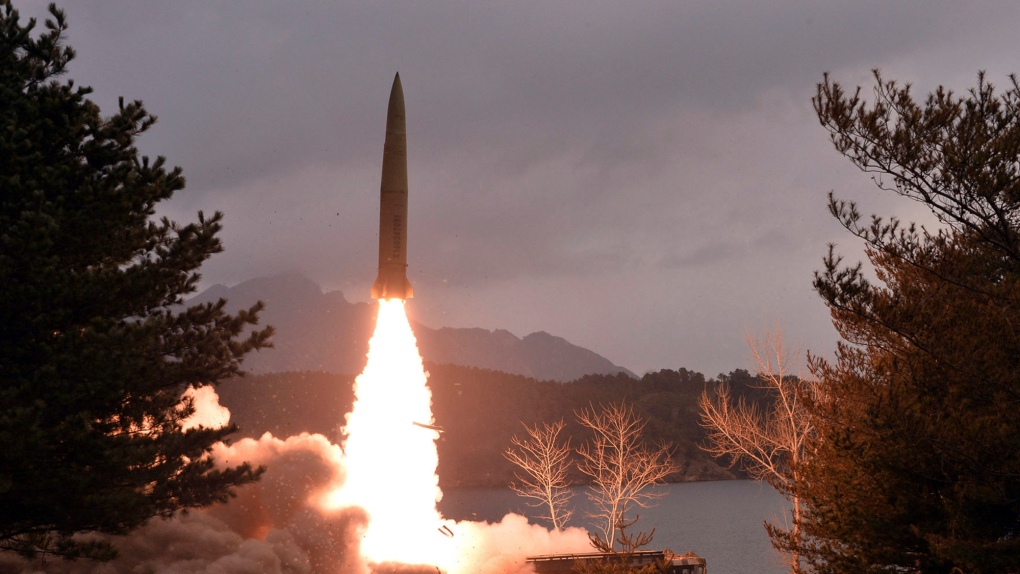 North Korea launches 2 ballistic missiles toward sea in protest of