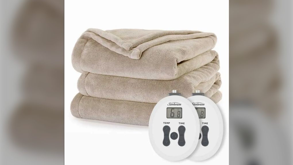 Health Canada has issued a recall for Sunbeam Queen Size Heated Blankets due to the risk of fire hazard. (Sunbeam)