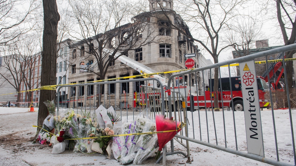 One dead, six remain missing as police search for victims of fire in Old Montreal