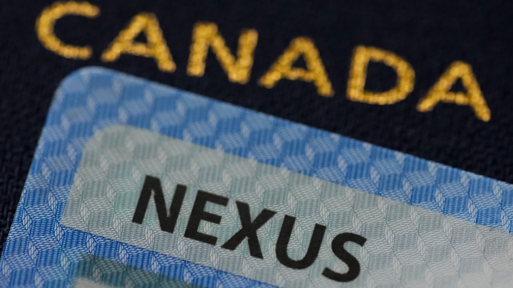 canadian travel number on nexus card