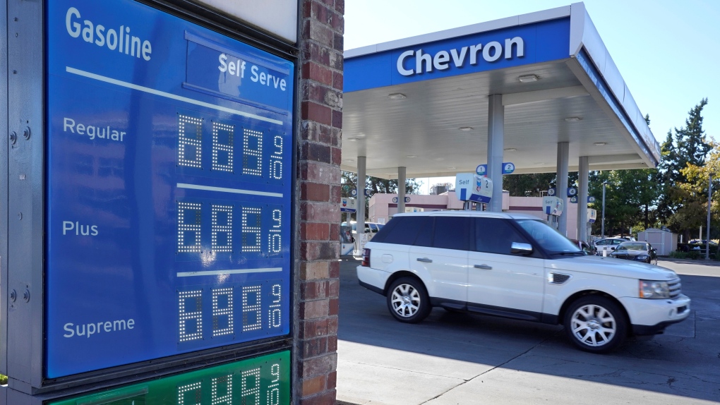 Gasoline prices are displayed at a gas station in Sacramento, Calif., Friday, Sept. 30, 2022. (AP Photo/Rich Pedroncelli) 