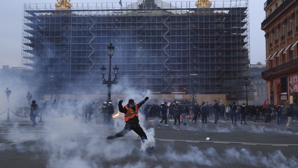 Protests continue in France; King Charles III visit postponed
