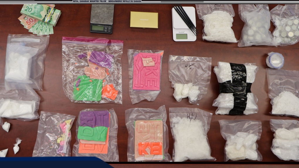 Several kilograms of meth, fentanyl and cocaine seized by RCMP trafficking team in southern Sask.
