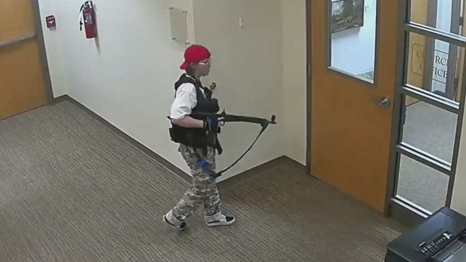 Nashville police release chilling security camera footage of suspected school shooter