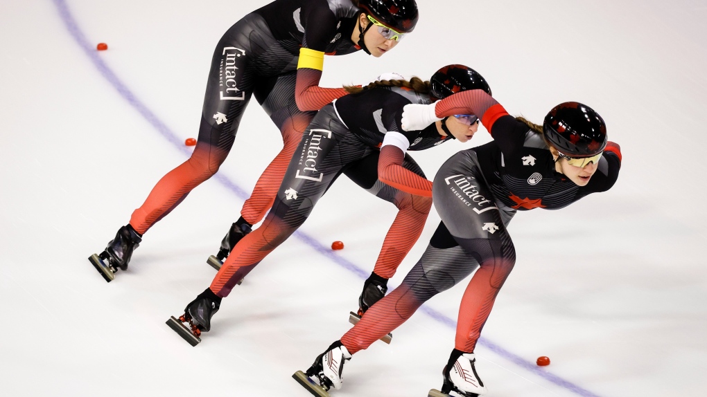 ‘Bittersweet’ gold for Canada in women’s team pursuit at speedskating worlds