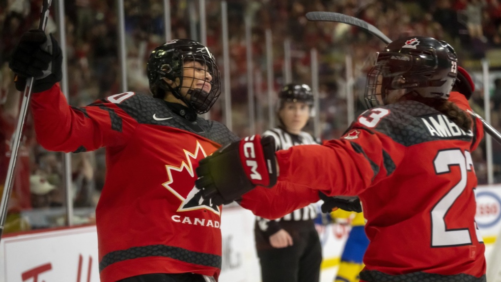 Canada to face U.S. rival in gold medal game at women’s worlds
