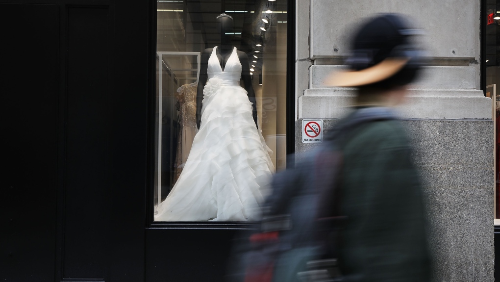 Why is David's Bridal filing for bankruptcy?