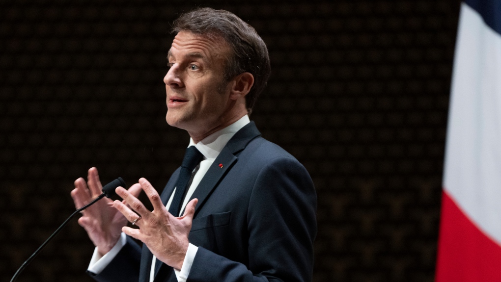 Macron says he hears people’s anger but pension law was needed