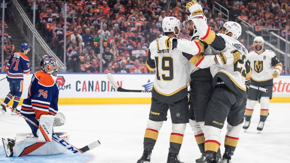 Marchessault scores hat trick for Golden Knights in 5-2 win over ousted Oilers