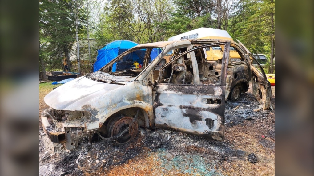 ‘I should have died’: Winnipeg woman escapes burning vehicle during Whiteshell camping trip